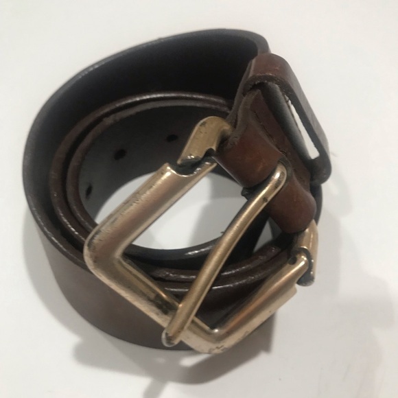 Polo brown leather belt 32” - Picture 2 of 6